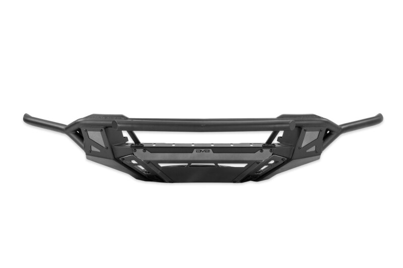 Chevrolet Colorado ZR2 Front Bumper - DV8 Offroad - Tube with Skid Plates - Micro-Texture Black with Gray Accents - `23-`26 Chevrolet Colorado ZR2 Front Bumper - DV8 Offroad - Tube with Skid Plates - Micro-Texture Black with Gray Accents - `23-`26